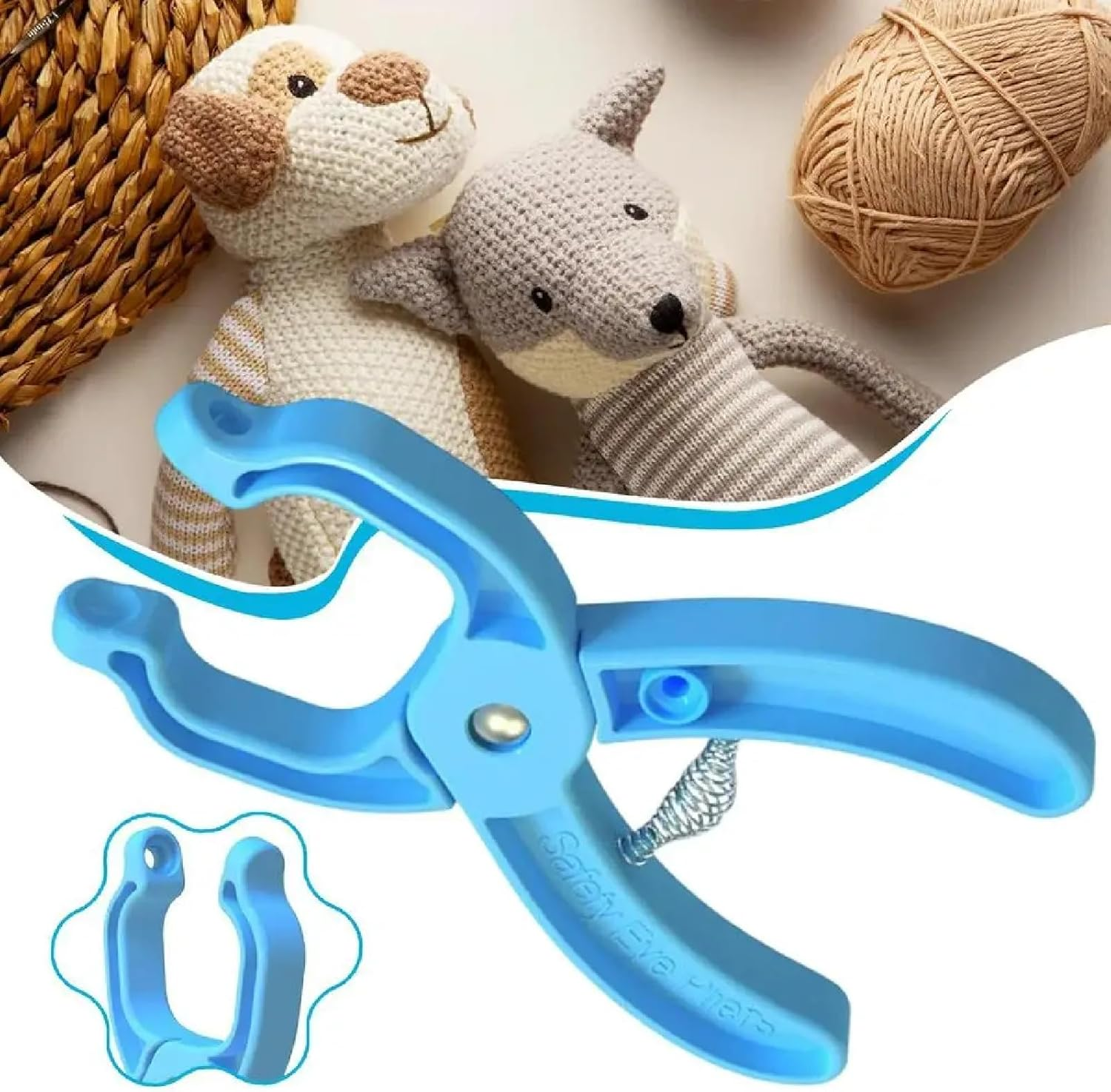 Safety Eye Auxiliary Tool, Safety Eyes Crochet Tools for Amgurumi Crochet & Stuffed 5-30Mm Animal Eyes Making Supplies Tool DIY Doll Making Supplies Kit image number 1