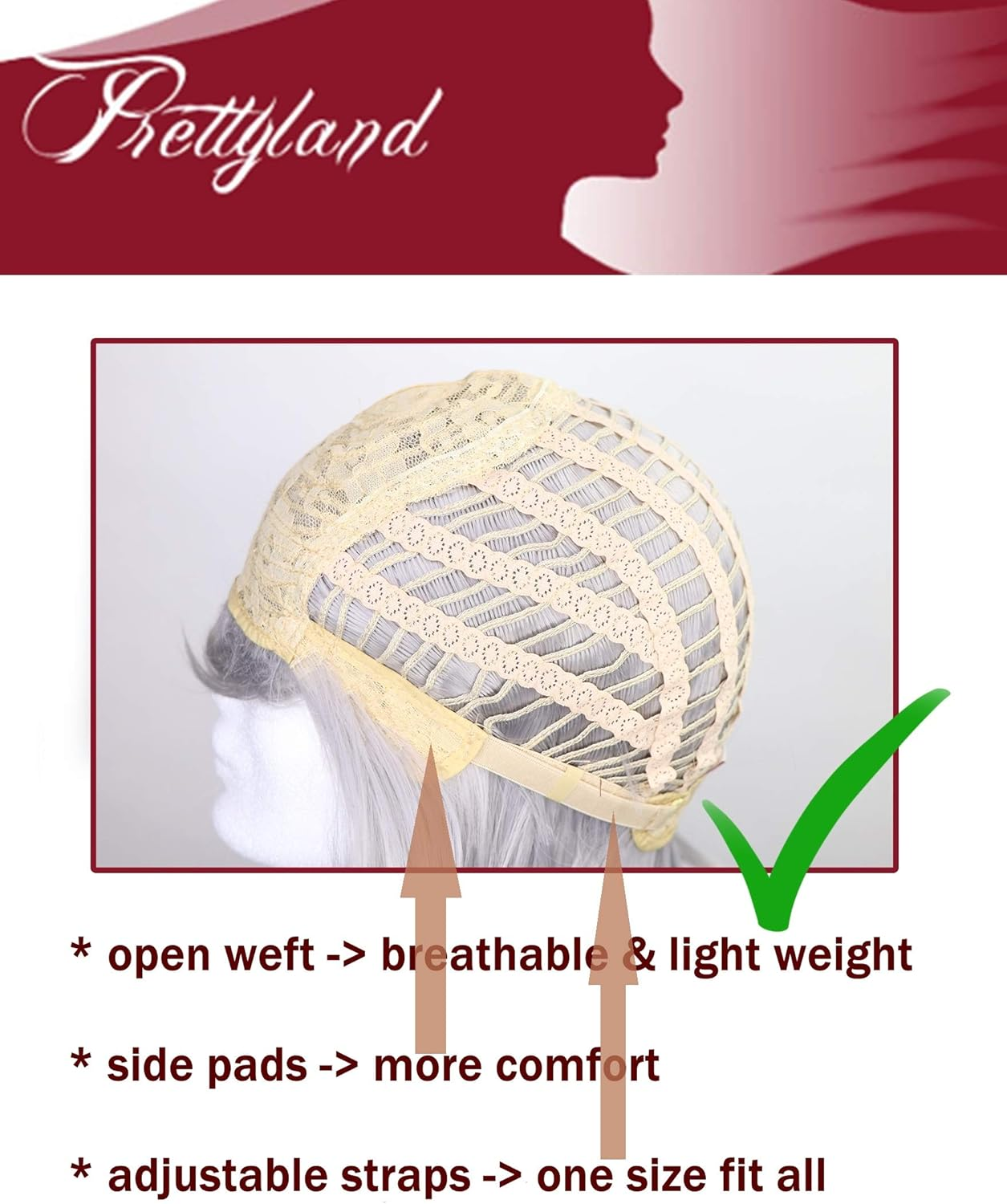 Prettyland C1415 Women'S White Bob Medium Length Short Natural Wig Matte Smooth Daily Date a Live Anemie Short Wig image number 6