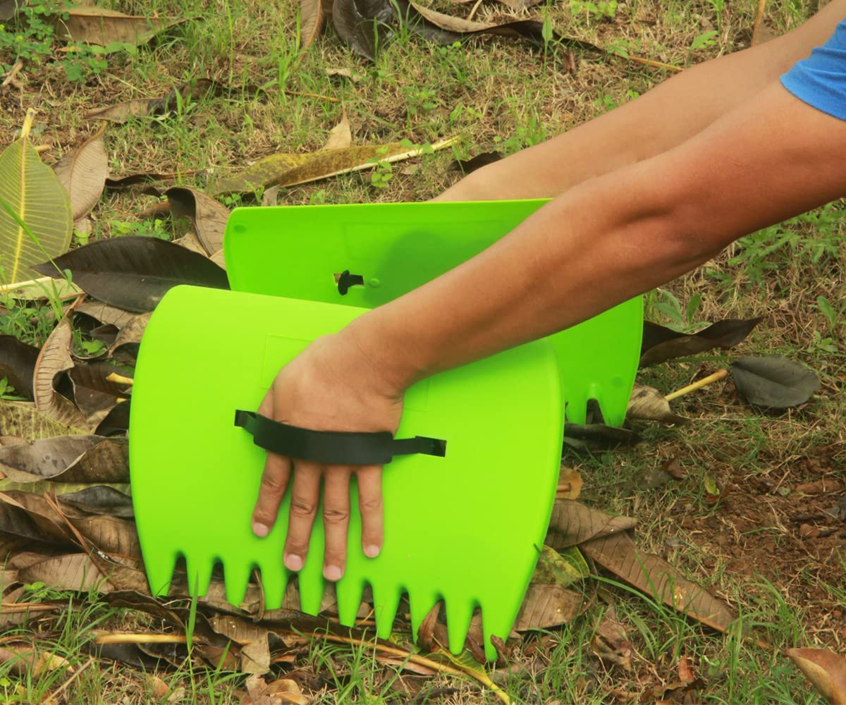 Skycabin Garden and Yard Leaf Scoops Hand Rakes, Large Leaf Grabber Leaf Collector for Garden Leaf Rubbish Collect Grass Lawn Cuttings Garden Gift for Women Man