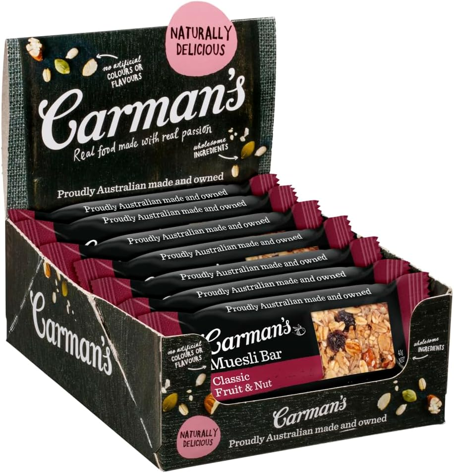 Carman'S Classic Fruit and Nut Muesli Bar - 12 X 45G (Pack of 12) image number 6