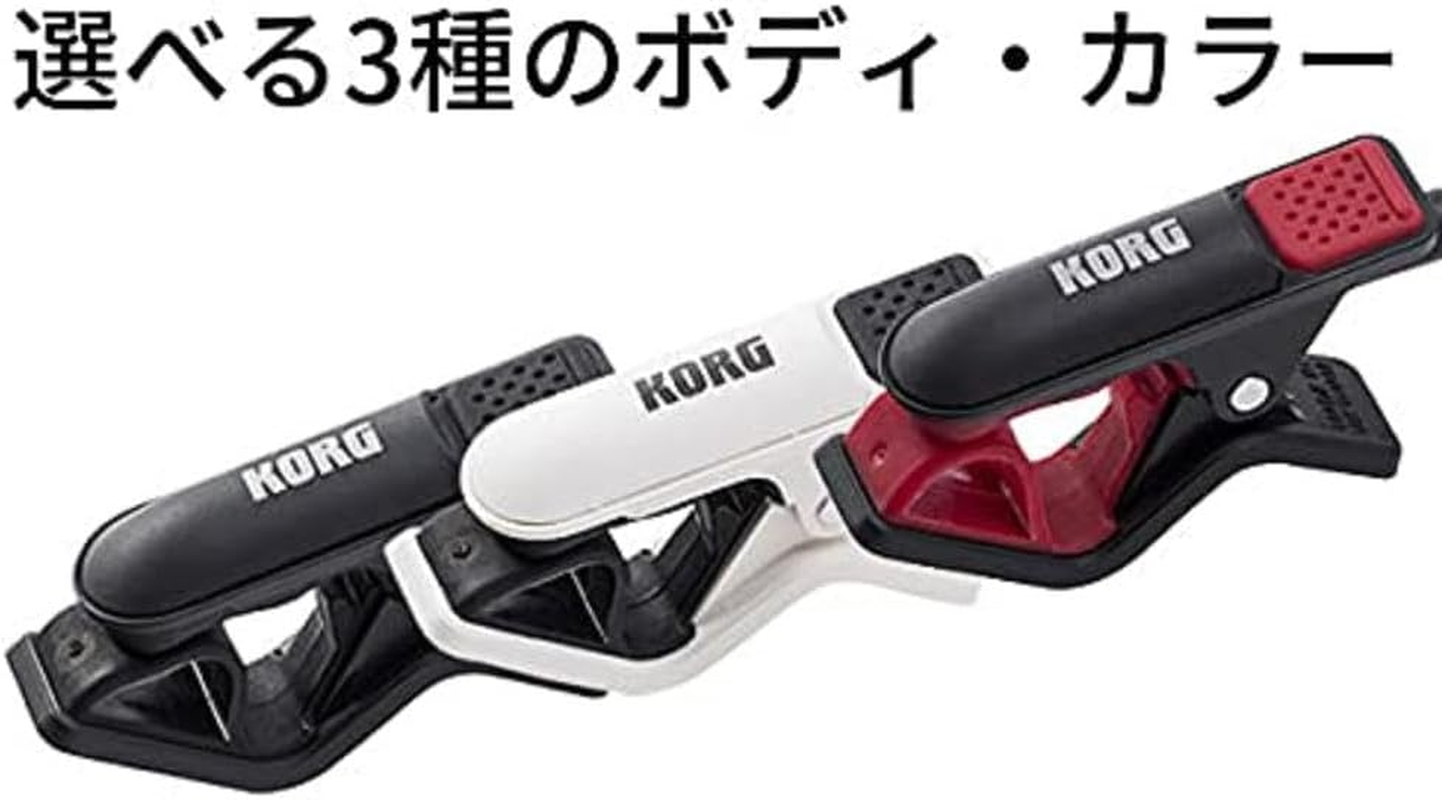 Korg Tuner CM300BK - XLR Microphone, High-Precision Piezo Element Vibration Sensing, 1.5M Cable, 30Mm Clip, Black image number 2