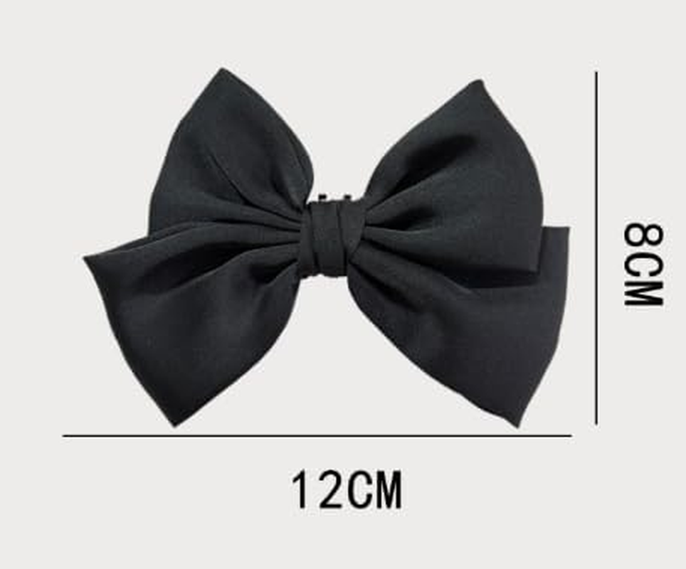 Satin Bow Solid Color Shoe Clips Elegant Wedding Party Shoes Decoration Bag Clothing Hair Accessories 2 Pcs