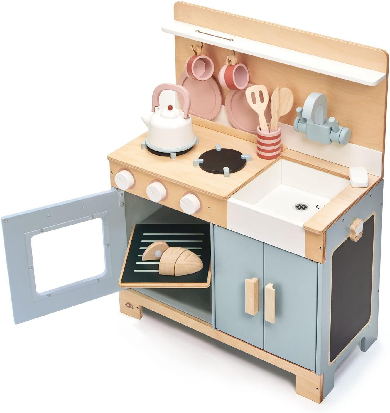 TL8205 Mini Chef Home Kitchen &ndash; Wooden Kitchenette Fully Equipped with Accessories for Pretend Cooking &ndash; Develops Social, Creative & Imaginative Skills &ndash; Learning Role Play &ndash; Ages 3+ Years image number 1