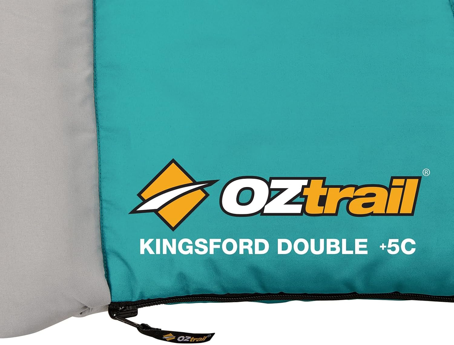 Oztrail Kingsford Double Sleeping Bag, Outdoor Camping, Double Occupancy, +5 Temperature Rating image number 6