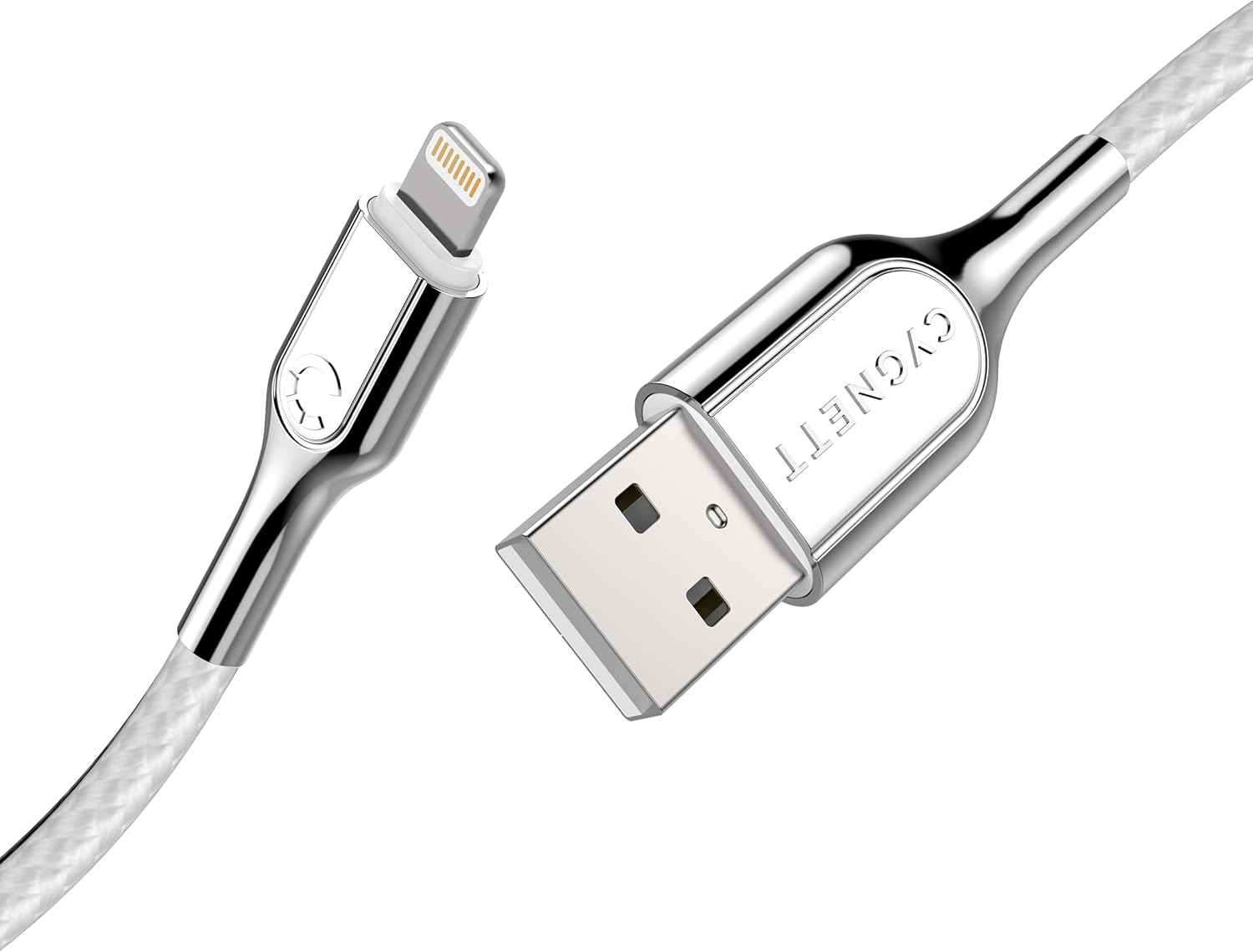 Cygnett CY2685PCCAL Armoured Lightning to USB-A Cable, White, 1 Meter image number 2