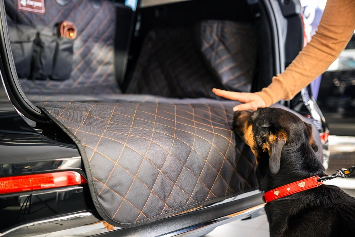 Foryou&reg; Car Boot Protector with Boot Sill Protection Including Cooling Mat &ndash; Universal Boot Protection Mat for Dogs Water-Repellent &ndash; Scratch-Resistant Car Blanket, Premium Quality, Made in Germany image number 4