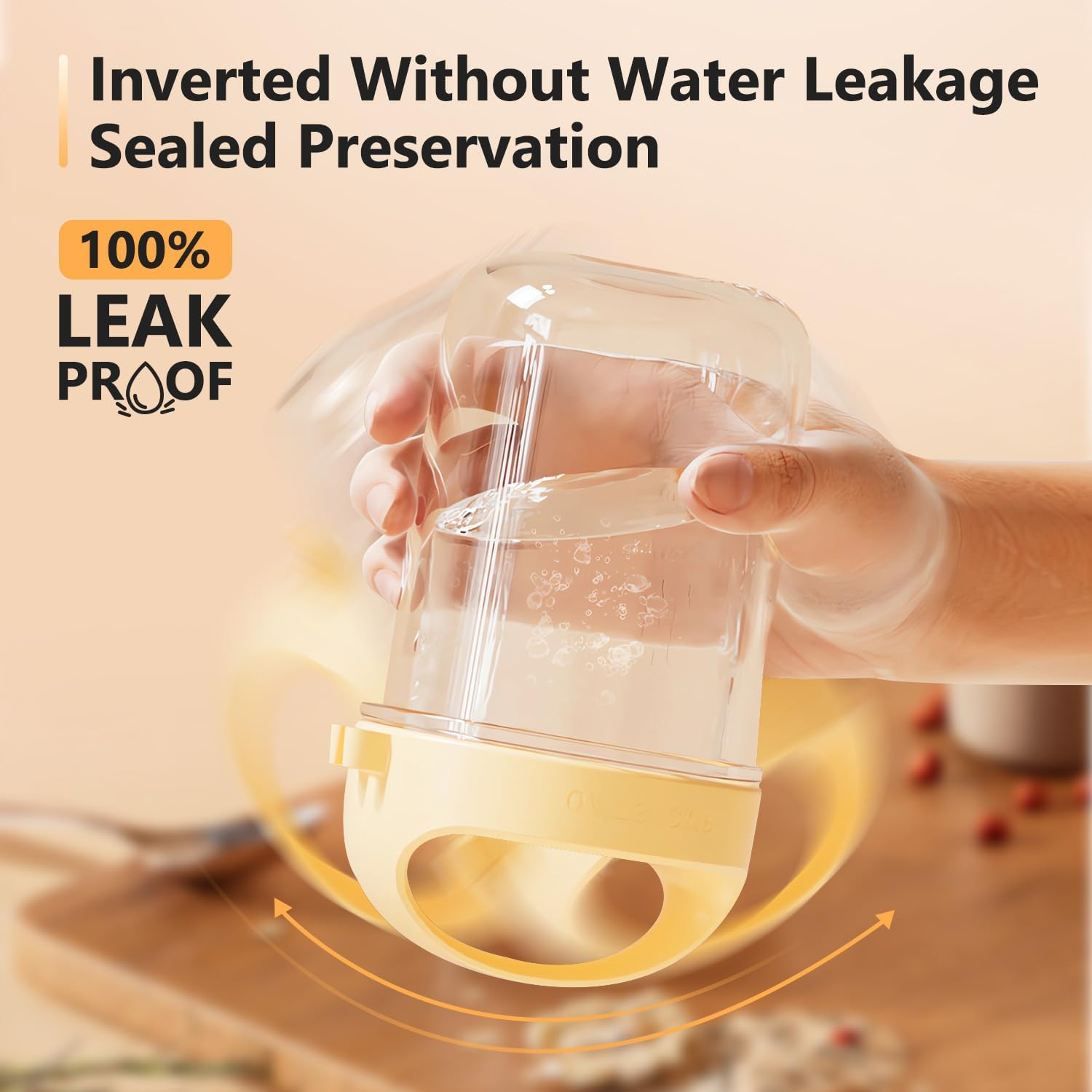 14.5 Oz Overnight Oats Containers with Spoon 3 Pack, Handle Lid Easy to Carry, Glass Mason Jars Large Capacity with Airtight Lid for Overnight Meals, Reuseable Container (3) Lovernight Oats Jar Glass image number 1