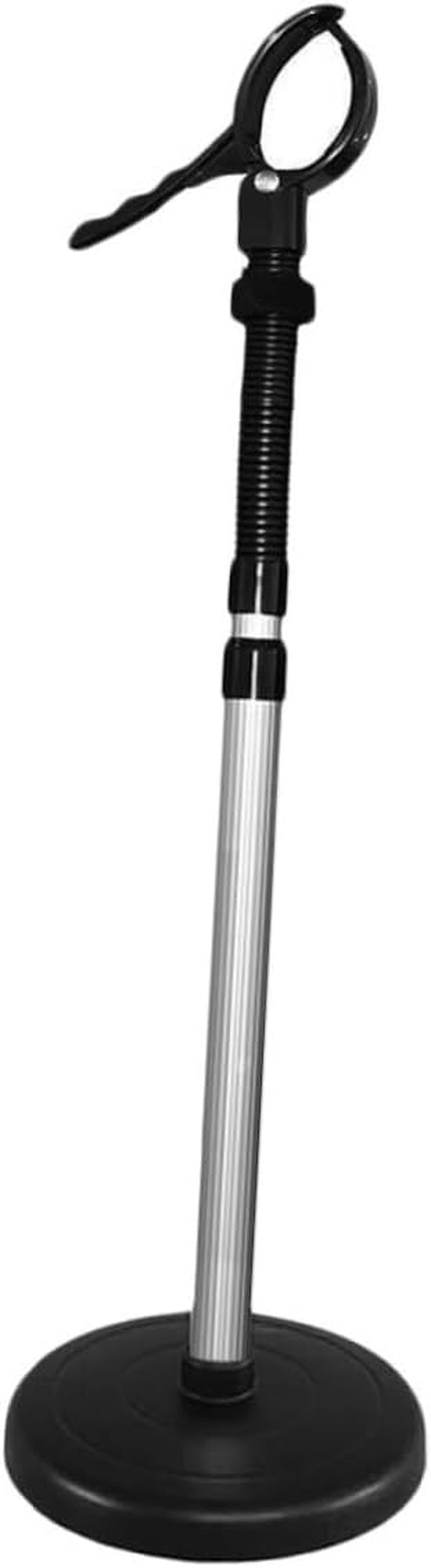 Hair Dryer Holder Stand Stainless Steel Lazy Hair Dryer Storage Bracket Floor Mount 360&deg; Rotating Hands-Free for Bathroom Use image number 2