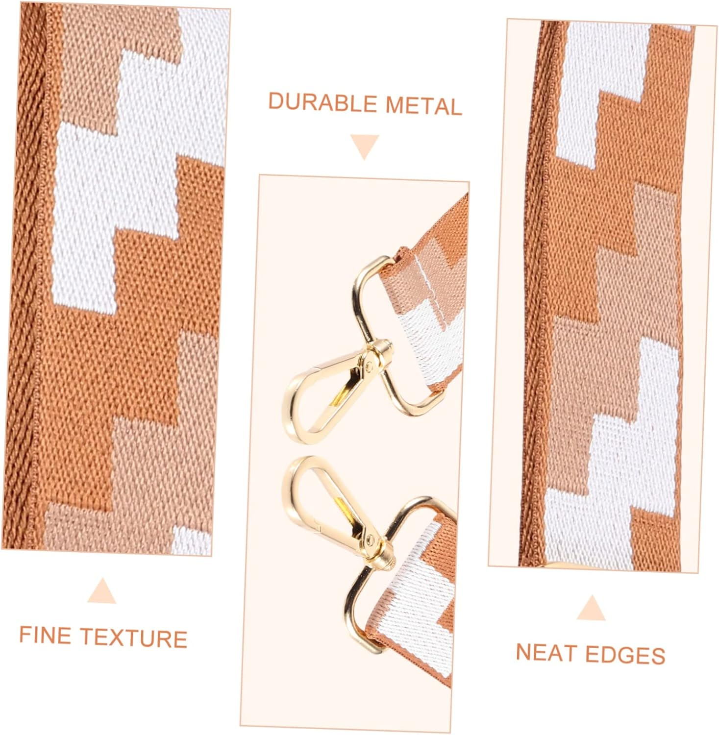 PERSELOSO Shoulder Bag Strap Wear Resistant Handbag Chain for DIY Replacement Purse Handle Durable and Versatile Belt with Buckles for Easy Installation - Blue image number 6