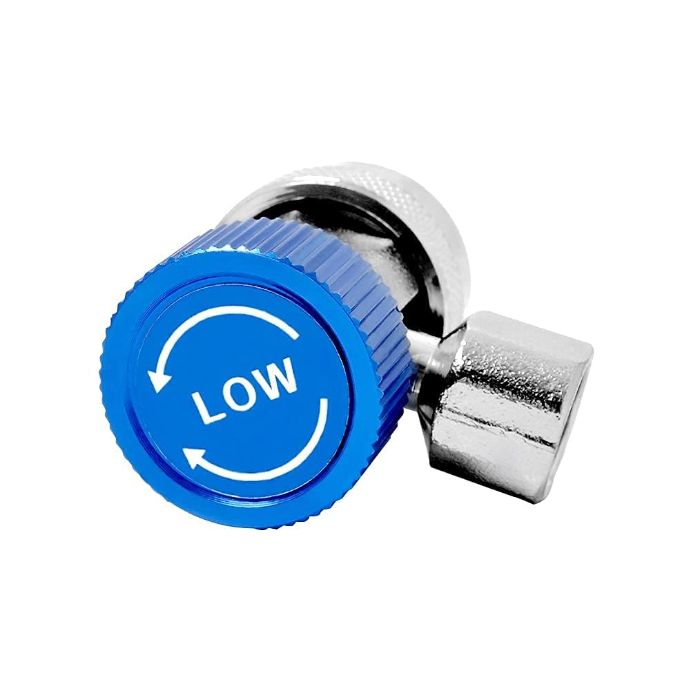 2PCS Car AC R134A Quick Connectors System Port Adapters Couplers Low High Set Conversion Kit for HVAC Auto Air Conditioning with Manifold Hose Gauge (1/4"-T Shape) image number 1