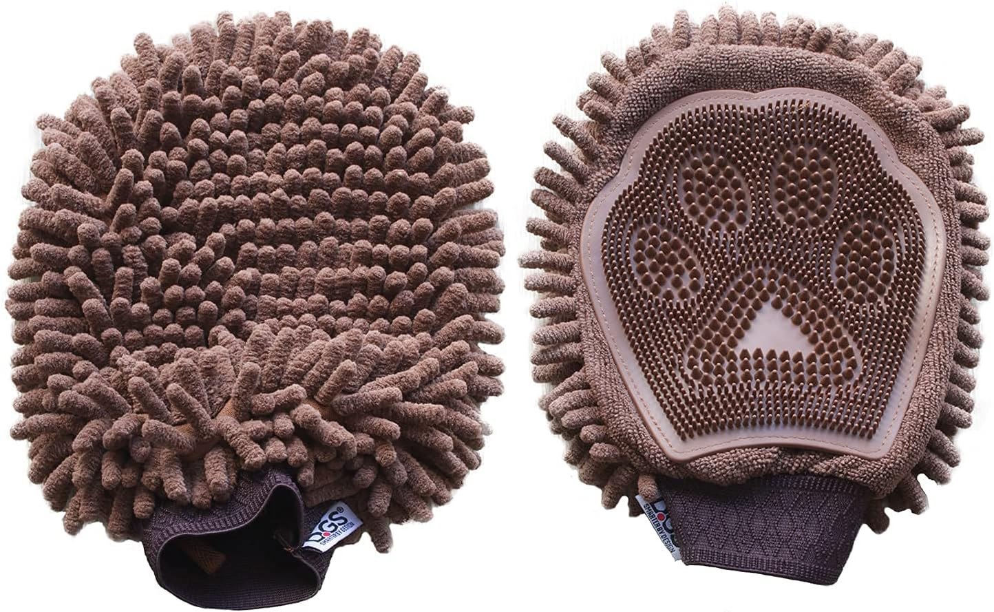Dog Gone Smart Dirty Dog Grooming Mitt, Brown