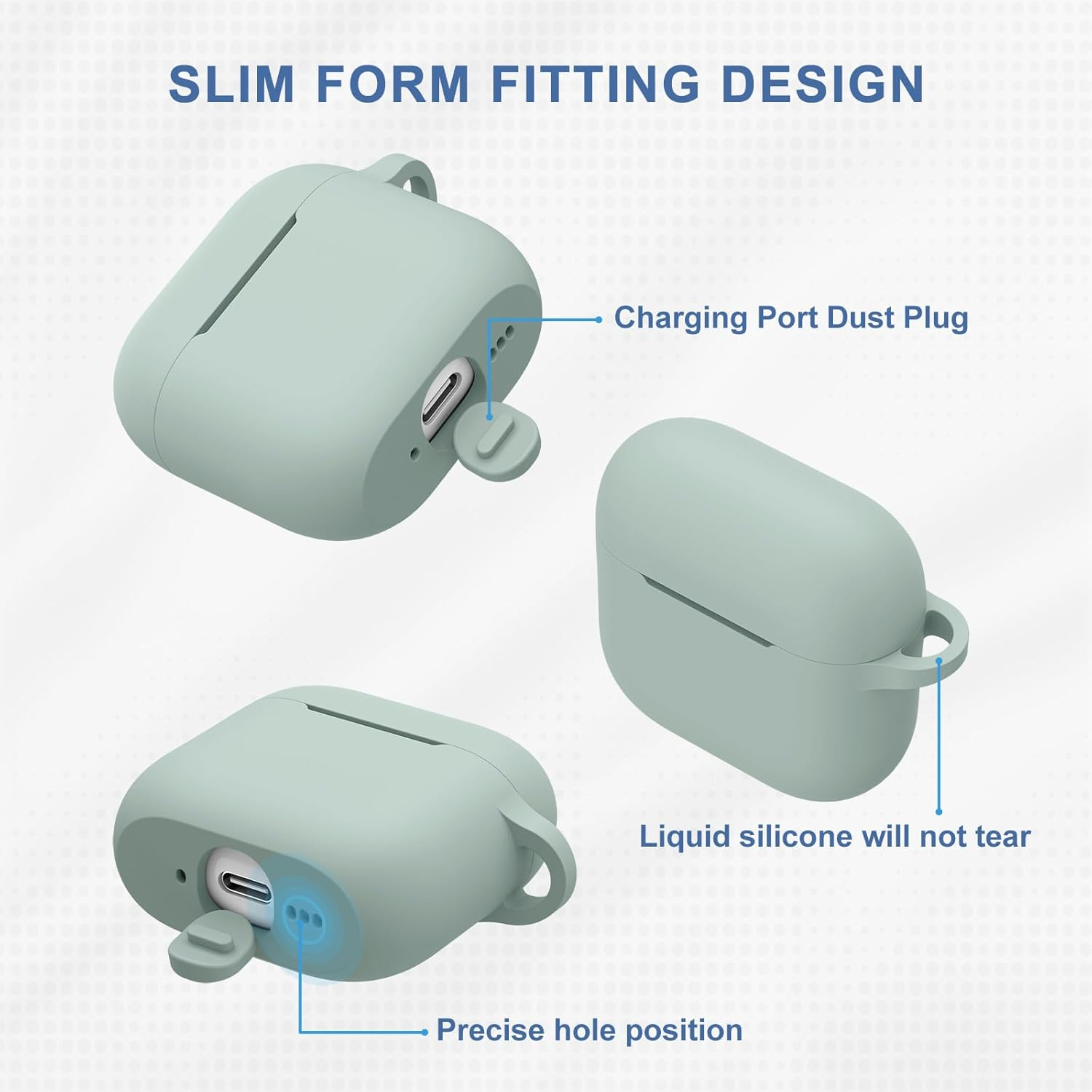 Meliya for Airpods 4 Case Cover, Soft Silicone Protective Case Compatible with Apple Airpods 4Th Generation Case for Women Men, Full Protection Airpod 4 Cover with Cleaner Kit, Keychain image number 1