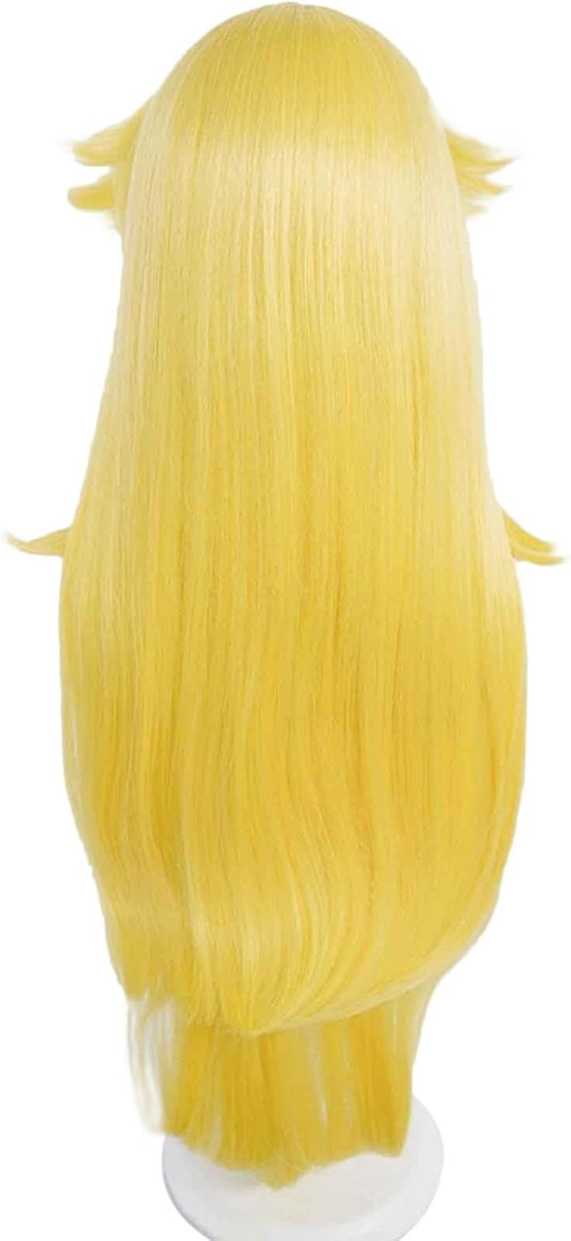 Animacoser Princess Peach Wig Costume Set with Crown, Earrings and Gloves - Wavy Classic Fiber Female, Orange image number 4