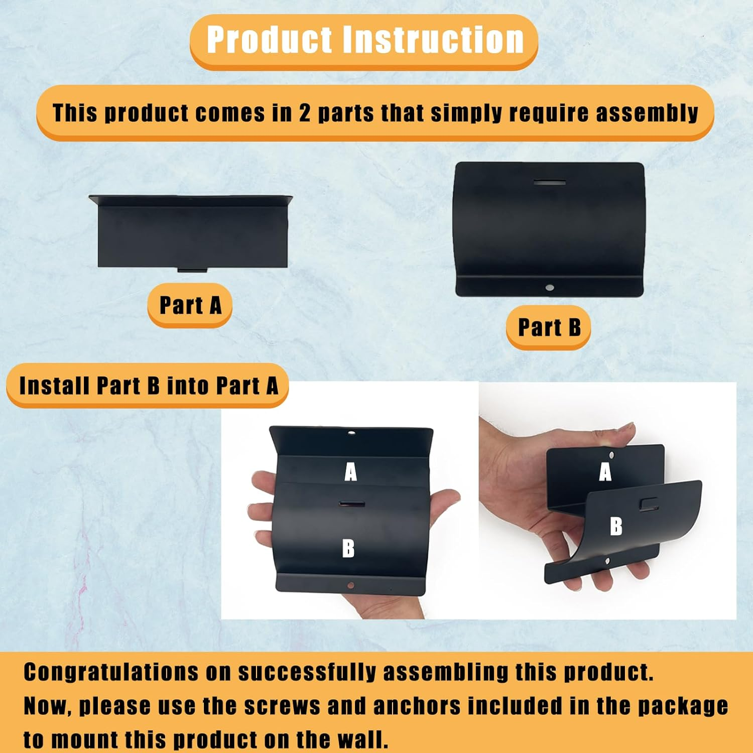 Juformin Heavy-Duty Ladder Hanger-Wall Mount Ladder Hooks for Storage-Wheelbarrow Hangers for Garage Wall-2 Pack image number 4