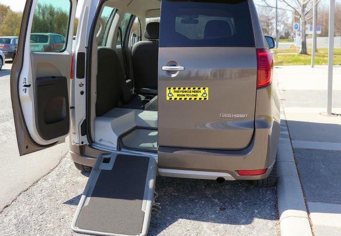 THIS VEHICLE NEEDS ROOM to LOAD Sticker &ndash; 30Cm X 9Cm Handicap Loading Zone Sign Decal | Weatherproof Vinyl | Australian Made Car Van Bus Wheelchair Access Sticker image number 4