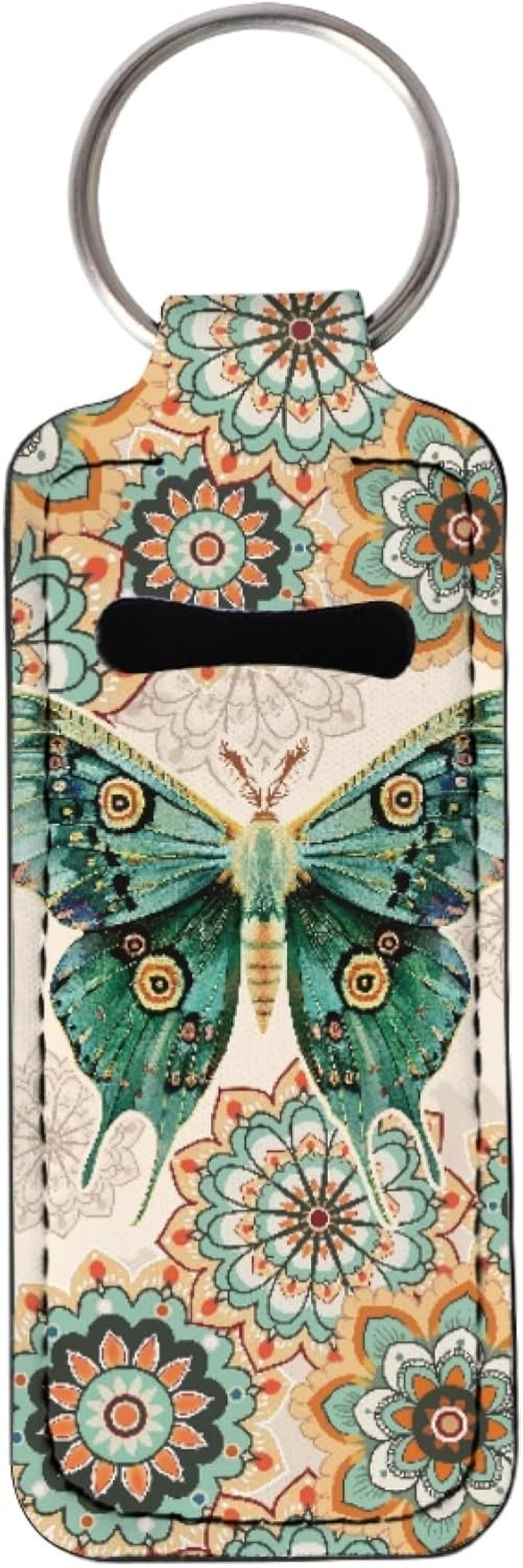 Gearider Fashion Women Lipstick Balm Holder with Metal Key Ring Lightweight Durable Fit for Travel