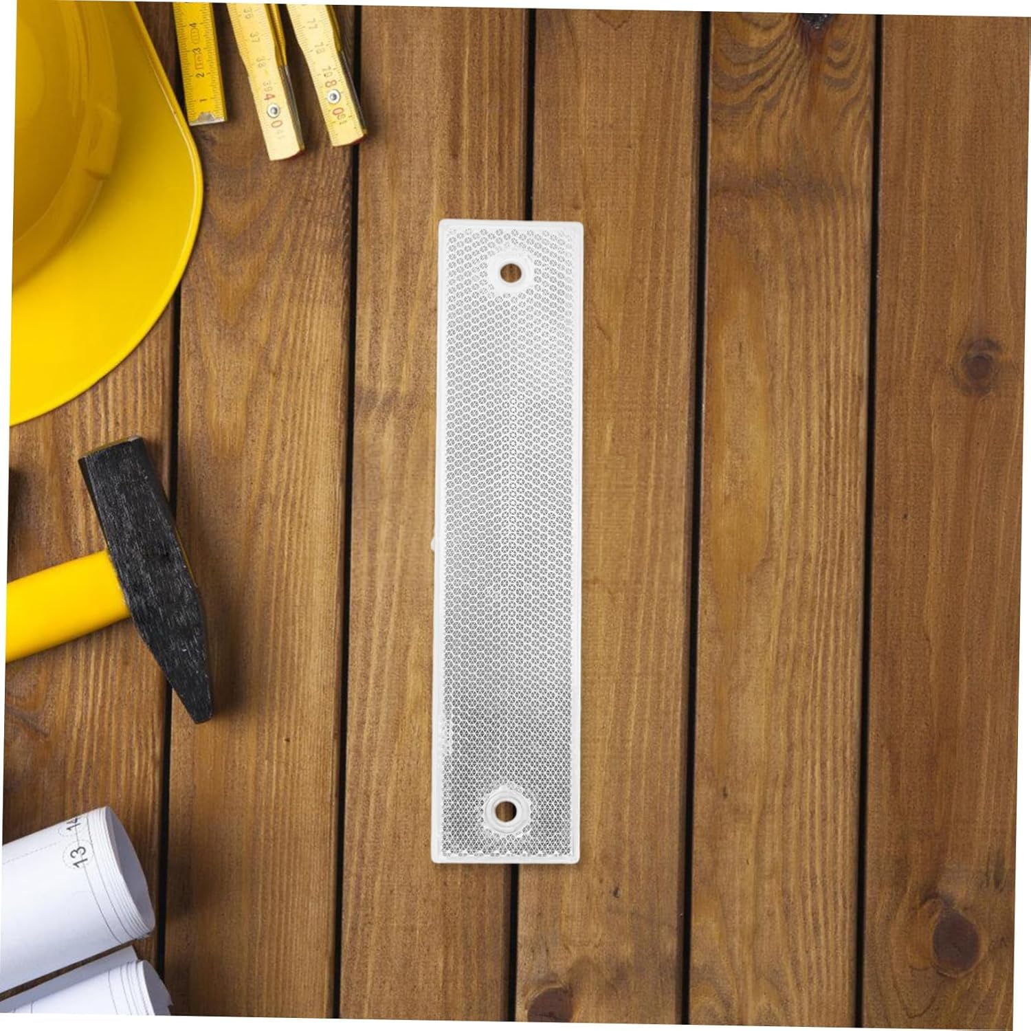 6Pcs Reflective Driveway Markers Weatherproof Road Reflectors for High Visibility Day Night Conditions Easy Installation for Safe Parking Traffic Guidance image number 6