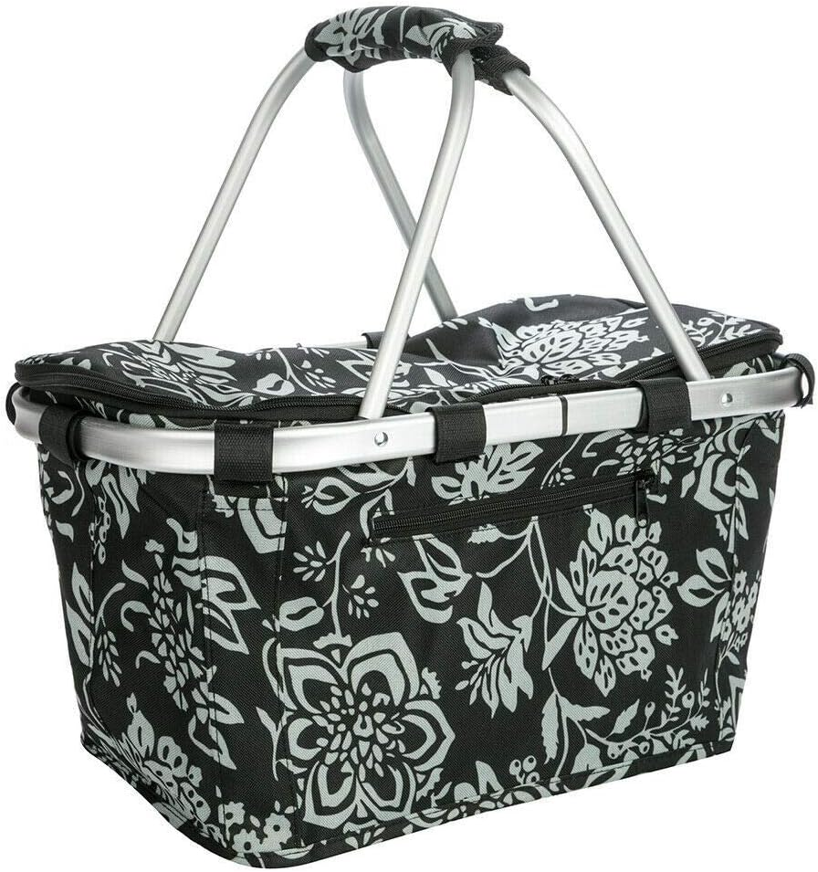 Sachi Insulated Carry Basket W/Lid - Camellia Black image number 1