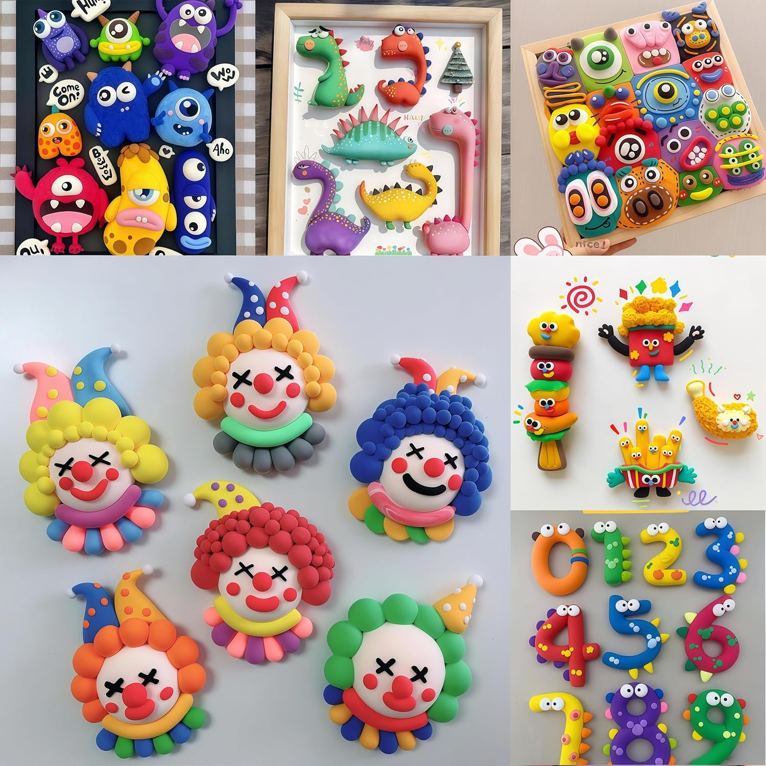 Misitti Air Dry Clay Kit, 36 Colours Modelling Clay Set with Sculpting Tools, DIY Craft Kit