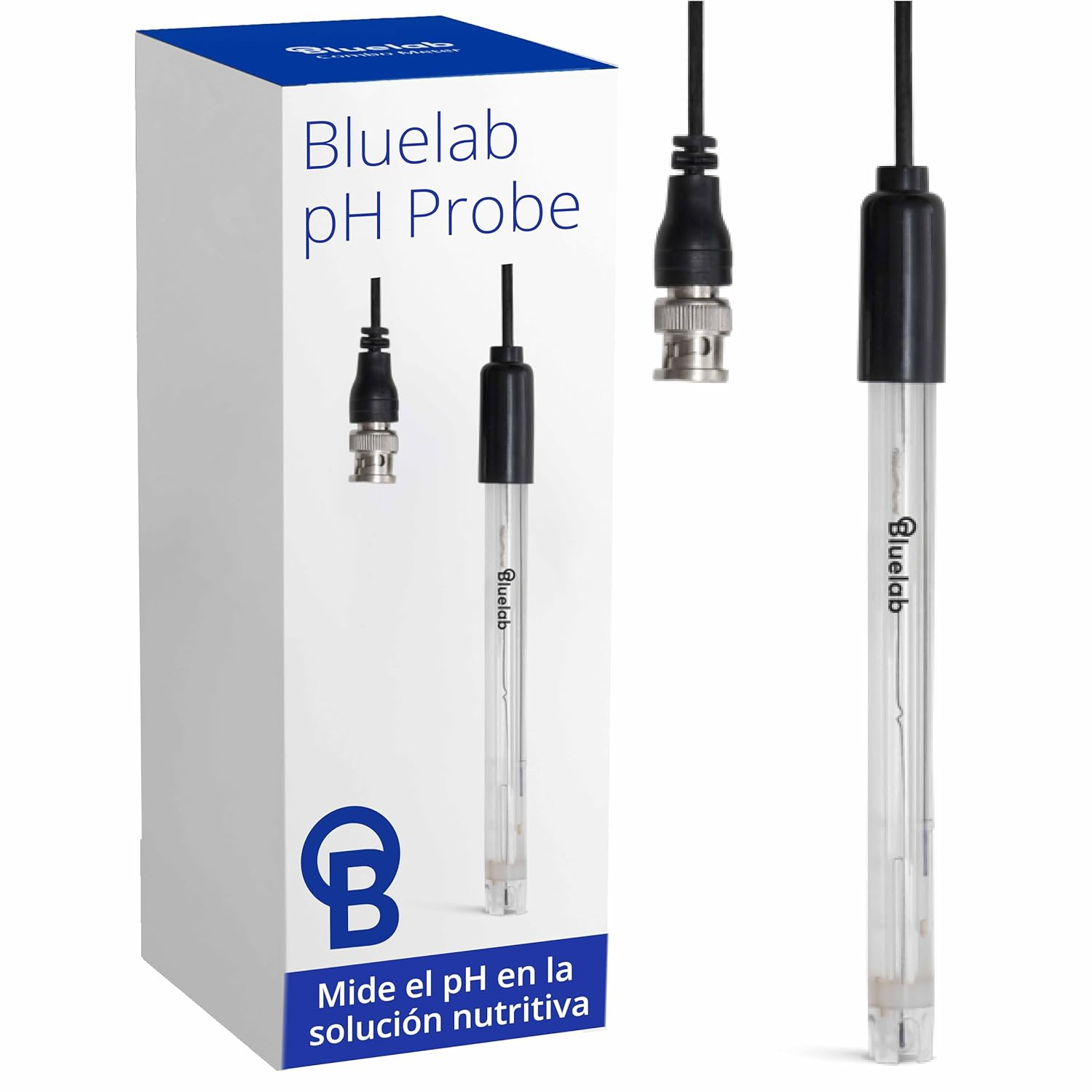 Bluelab PROBPH Ph Probe for Water, Replacement Electrode for Meter, Monitor, and Controller with Easy Calibration, Tool for Hydroponic System and Indoor Plant Grow image number 1