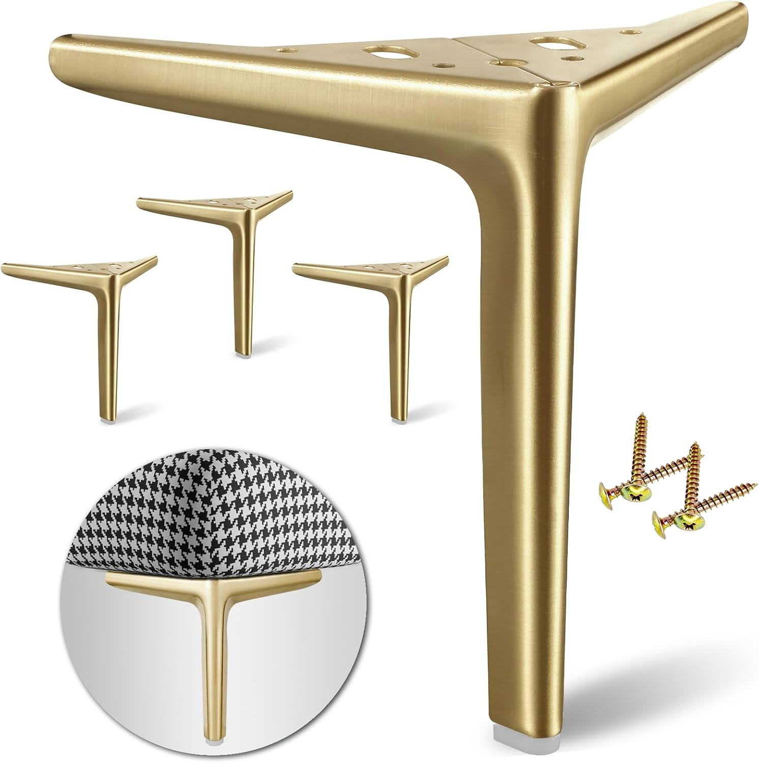 Sunvfafa Legs for Furniture Set of 4