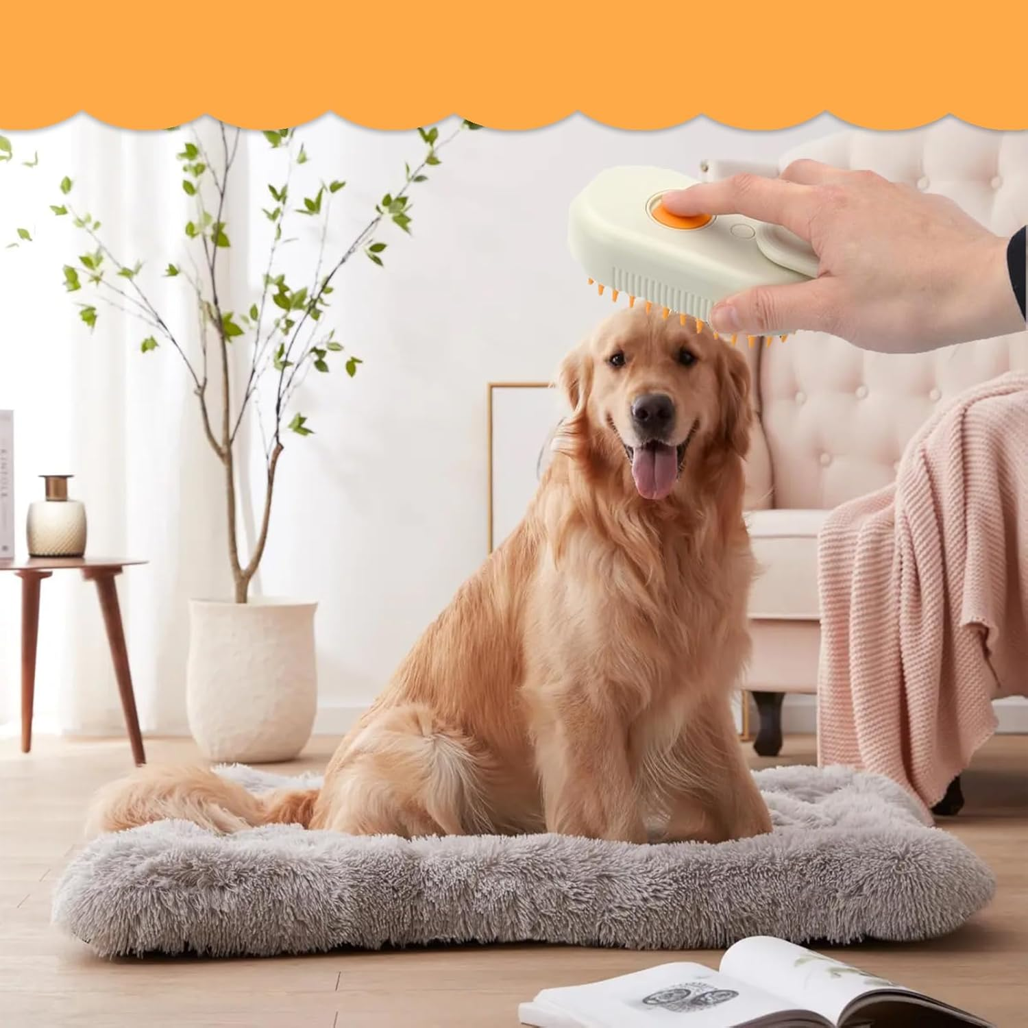 3-In-1 Cat Brush with Steam, Steamy Cat Brush, Cat Steamy Brush, Cat Hair Brush with Water, Multifunctional Pet Spray Massage Comb, Steam Brush for Cats and Dogs, Anti-Static and Knot Resistant image number 1