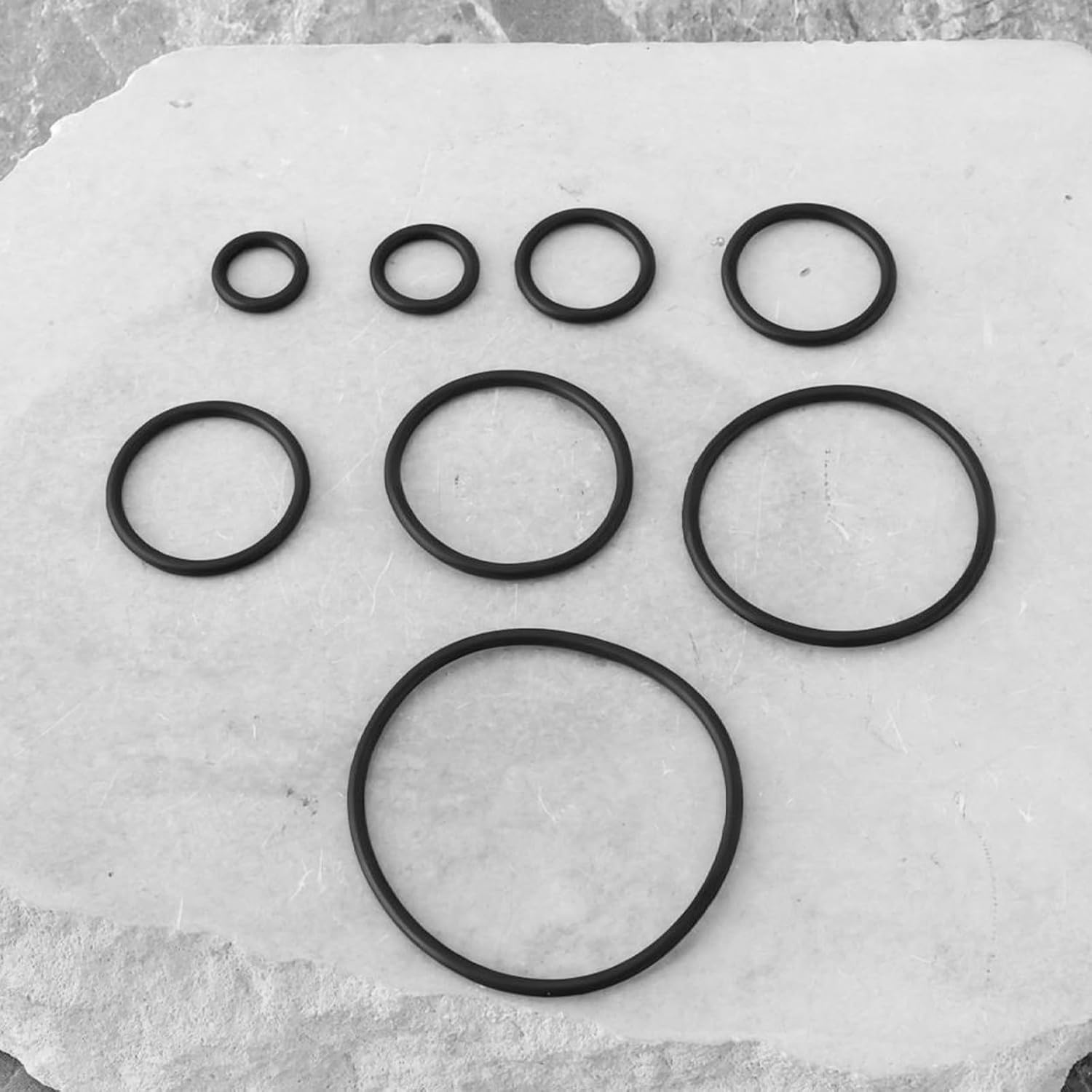 Emagtech 180Pcs O-Rings 7.6Mm-37.5Mm 1.8Mm Thickness Rubber Seal Grommets Compatible with ORFS Hydraulic Fittings image number 3