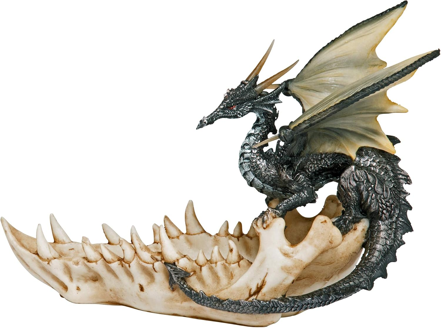 Design Toscano QS91305 Jaw of the Dragon Offering Dish, Full Color image number 3