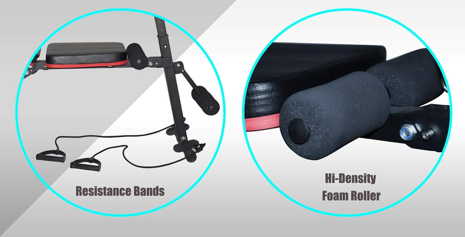 XINSPORTS Adjustable Incline/Decline Weight Bench - Multi-Function Preacher Arm Curl Bench image number 2