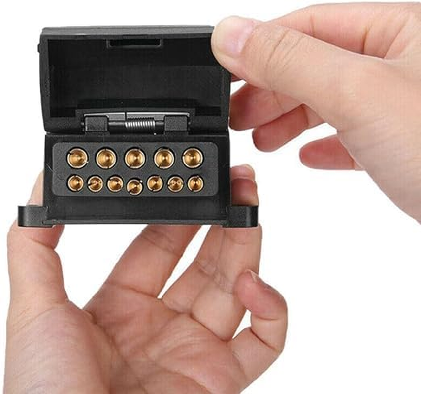 12 Pin Male Female Plug Flat Trailer Socket Trailer Socket Plug Set, Caravan Connector Adaptor for Trailer Caravan Tent Toolbox image number 5