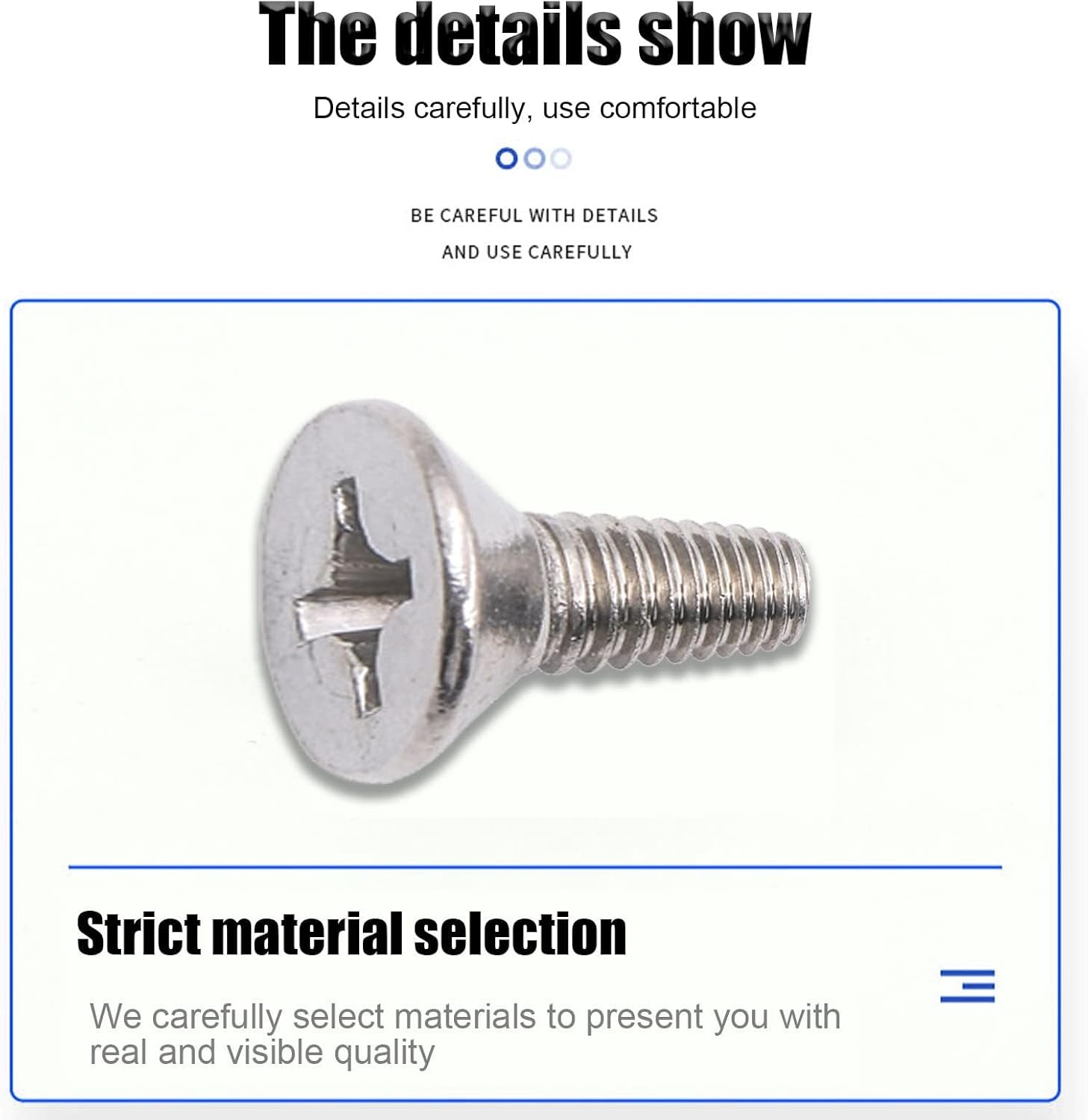 Braking Disc Rotor Screws, Front Rear Stainless Braking Set Screws Kit, Suitable for Honda Hyundai and Kia Models Best Alternative to Mazda (Silver) (4) image number 2