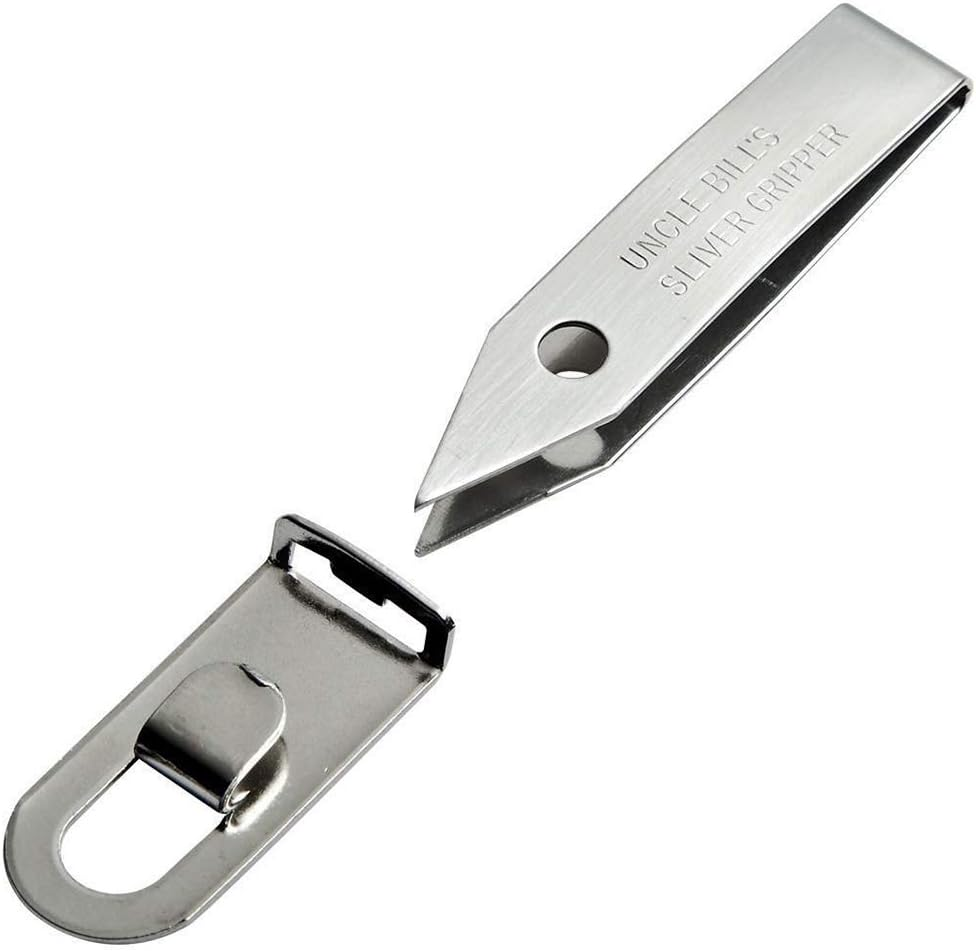 Uncle Bill'S Sliver Gripper Tweezer on Key Chain Clip