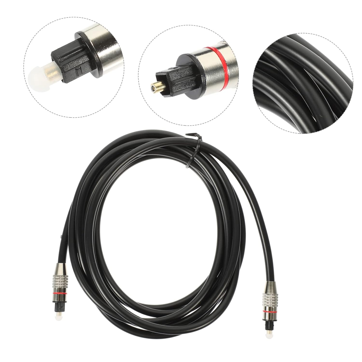 CIYODO 3M Optical Audio Cable Fiber Audio Cable Male to Male Cord for Home Theater image number 2