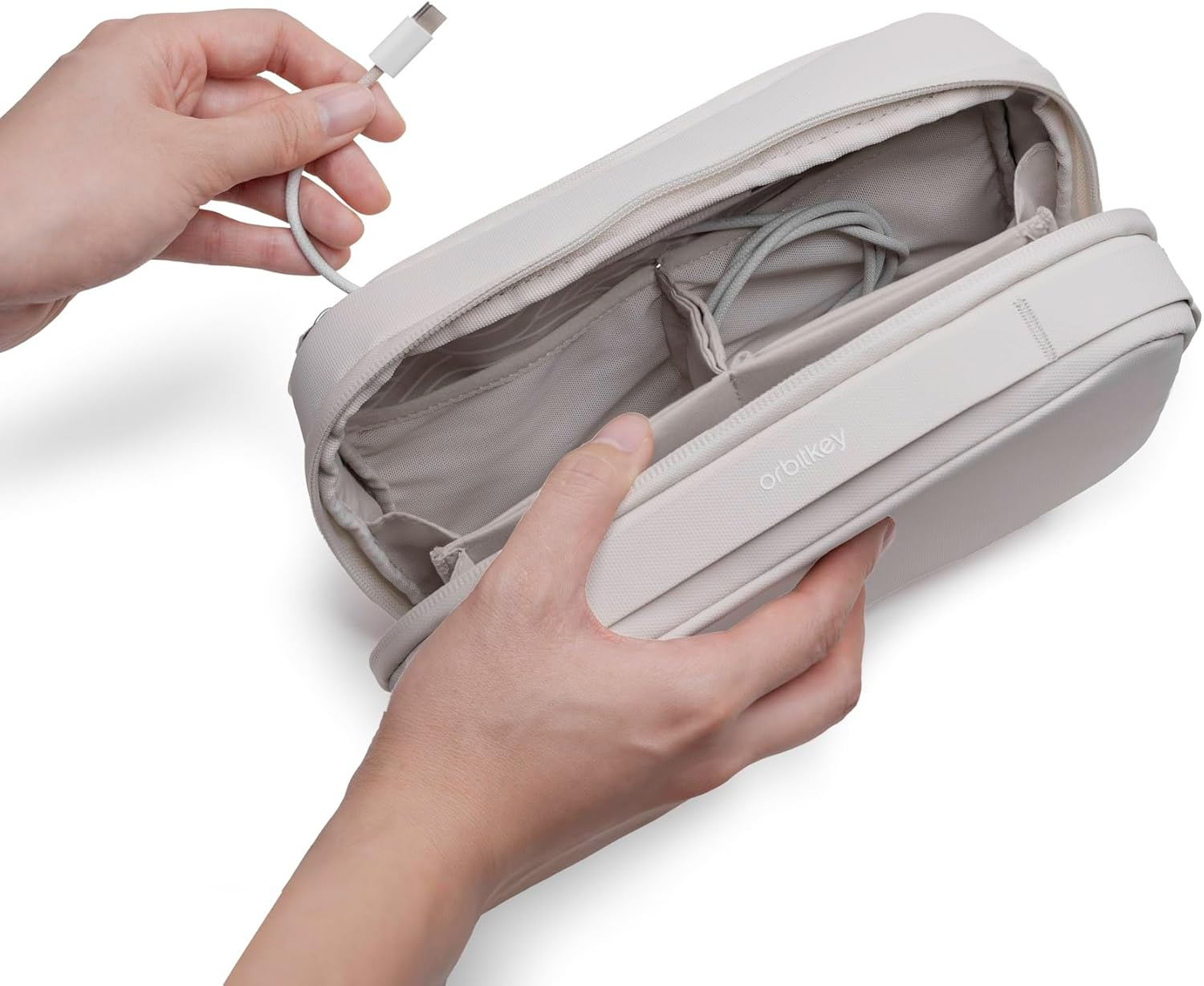 Konmari | Orbitkey 2-In-1 Tech Pouch - Stone image number 5