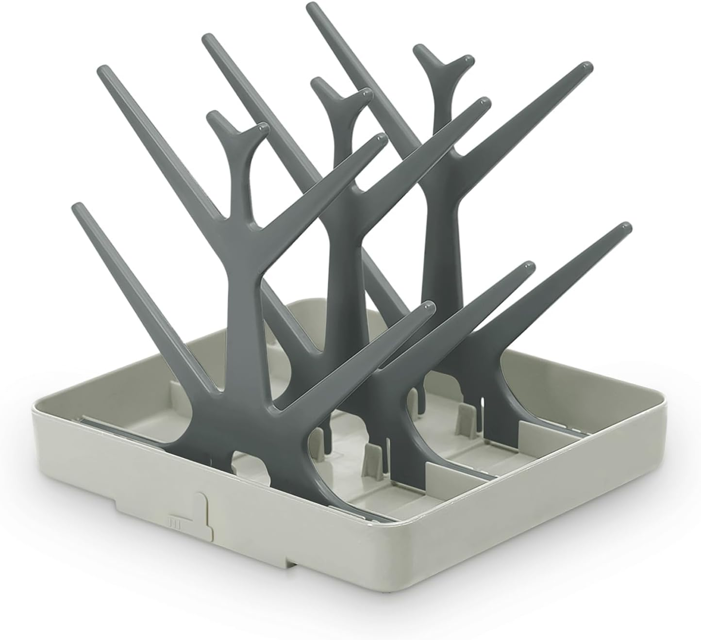 Haakaa Baby Bottle Drying Rack, Space Saving Bottle Drying Tree for Bottles/Pump Parts/Pacifiers and Other Baby Essentials, Easy-Store Dryer Rack Great for Home & Travel, BPA Free (Forest Green)