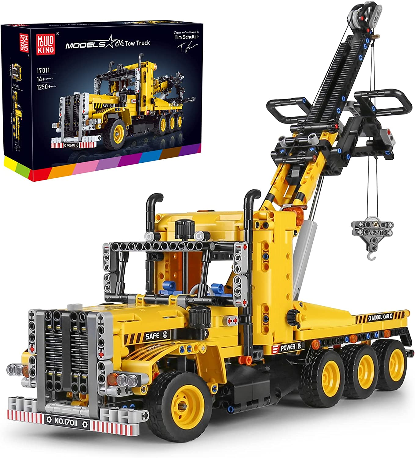 Mould King 13112 Excavator APP RC Technology Truck Car, Building Block Construction Model Remote Control Kit, Adults Kids Toys Gift MOC STEM image number 1