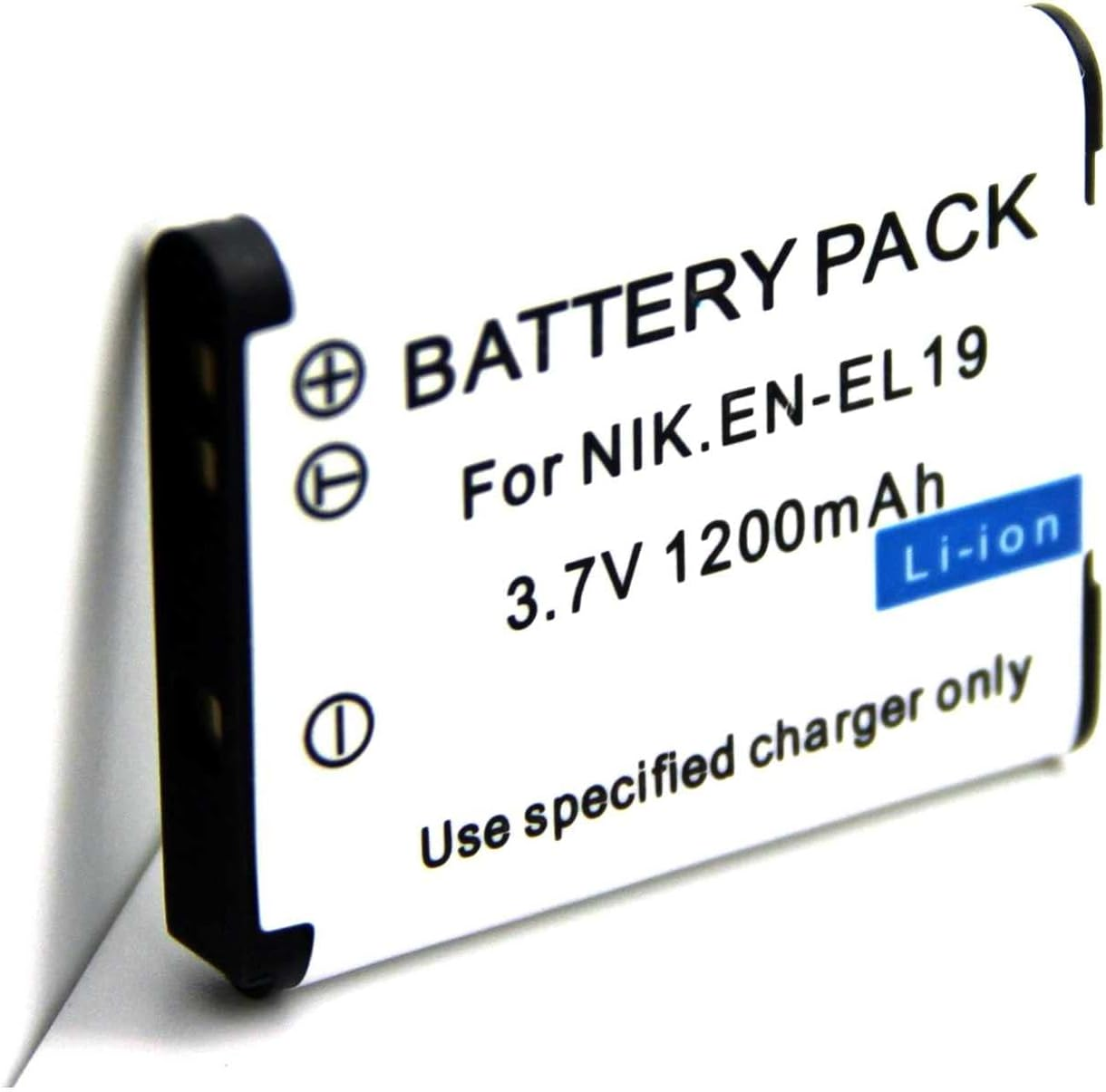 Replacement Rechargeable Battery Pack for Nikon Coolpix S32 S33 S100 S2500 S2550 S2600 S2700 S2750 S2800 S2900 S3100 S3200 S3300 S3400 S3500 S3600 S3700 S4100 S4150 S4200 S4300 EN-EL19 MH-66 image number 1