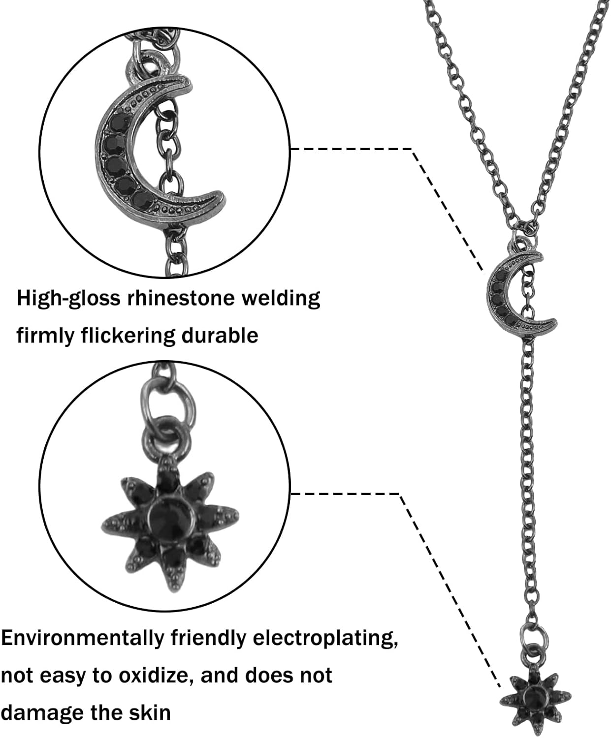 TYXHXTF 4Pcs Star Headband, Crown with Haly Layer, Rhinestone Hair Band, with Necklace and Earrings, Headband for Women and Girls image number 1