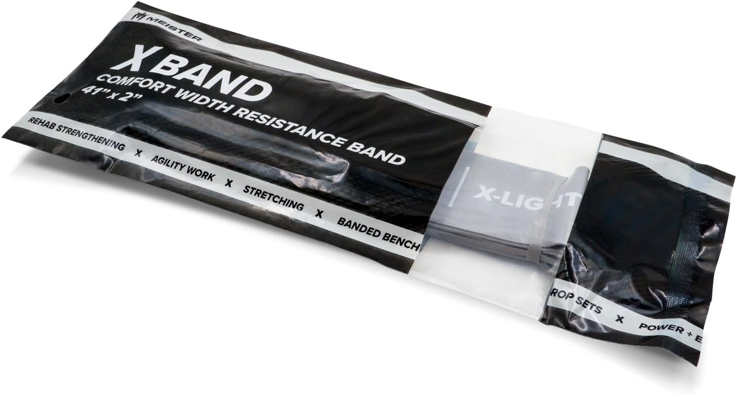 'Meister X Band Comfort-Width 41'' X 2'' Resistance Bands - X-Wide Premium Loop Bands' image number 5