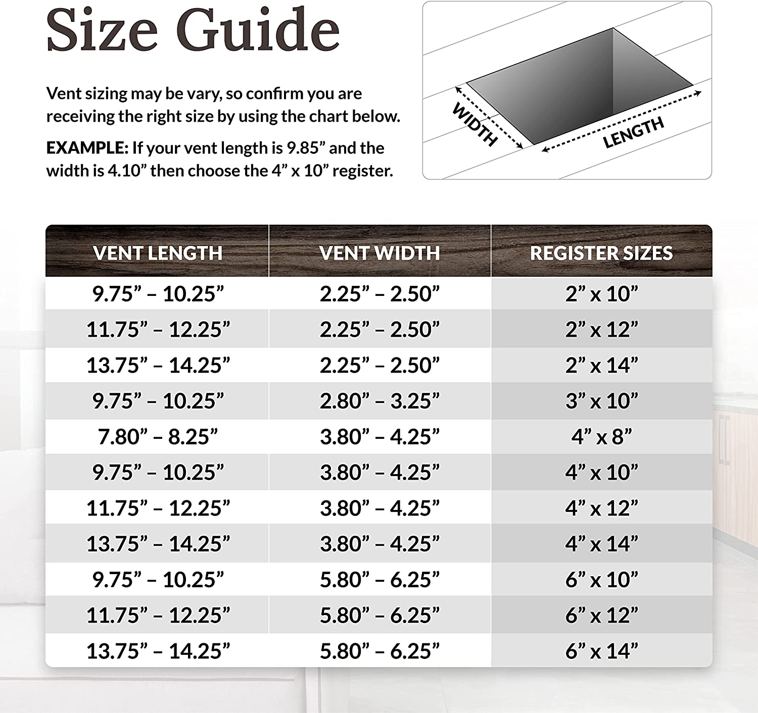 Decor Grates AJH614-NKL Oriental Floor Register, 6-Inch by 14-Inch, Nickel image number 2