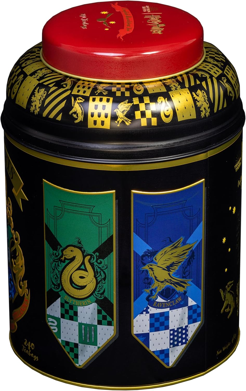 New English Teas Harry Potter Hogwarts House Crest Tea Caddy with 240 English Breakfast Teabags image number 4