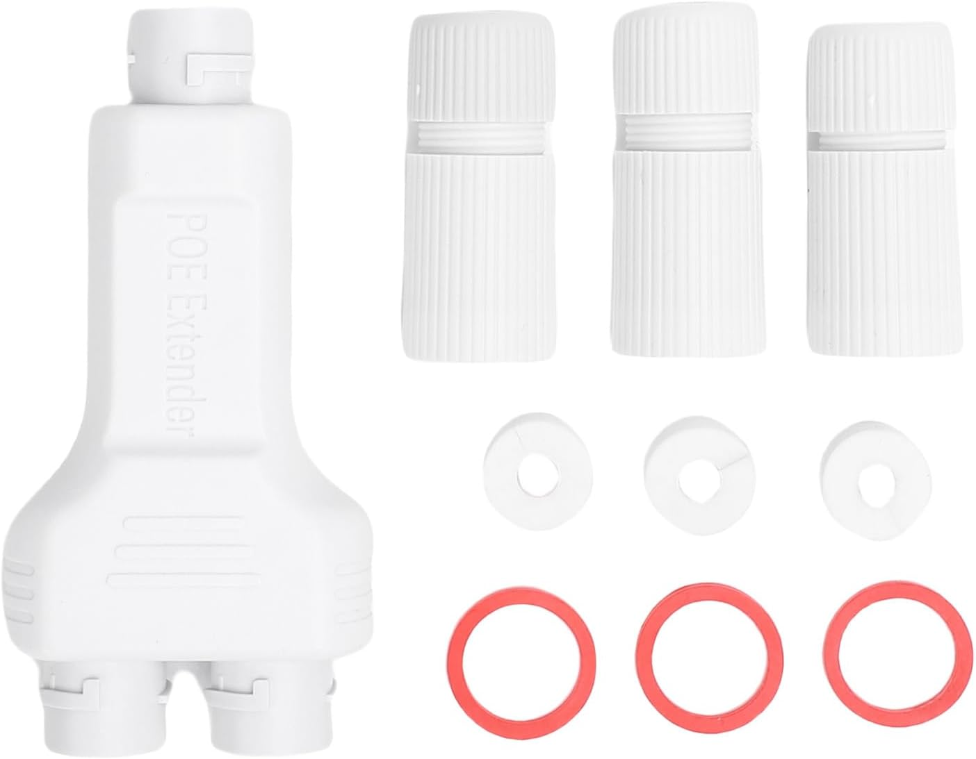 ASHATA POE Extender, Ieee802.3Af at Standard Plug and Play POE Combiner, with Waterproof Design for Security Camera Network Transmission up to 200M image number 1