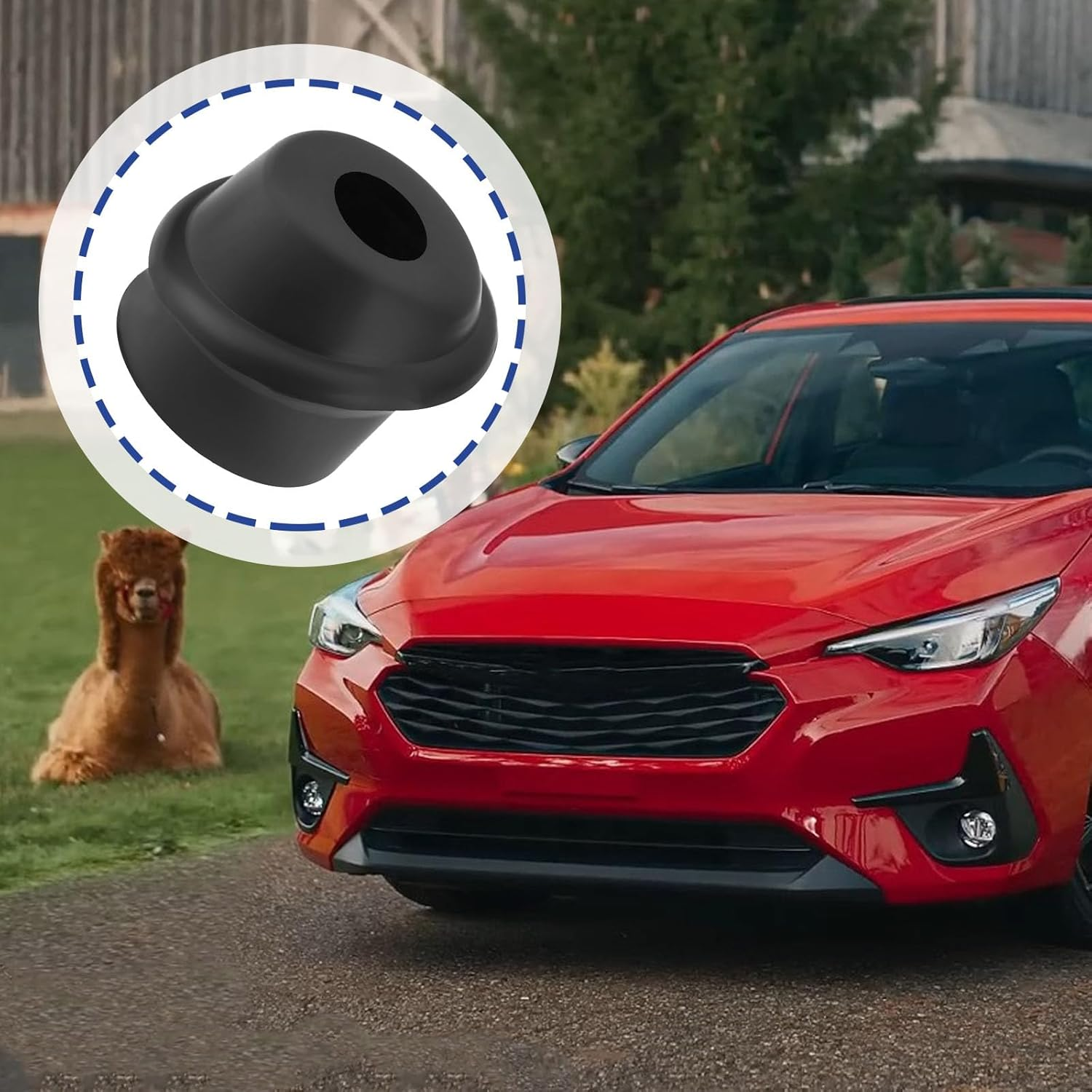 Ecsing 1Pc Convertible Short Rod Antenna Grommet Seal Antenna Adapter Base Replacement Part 65218375151 Compatible with BMW E36 Black image number 3