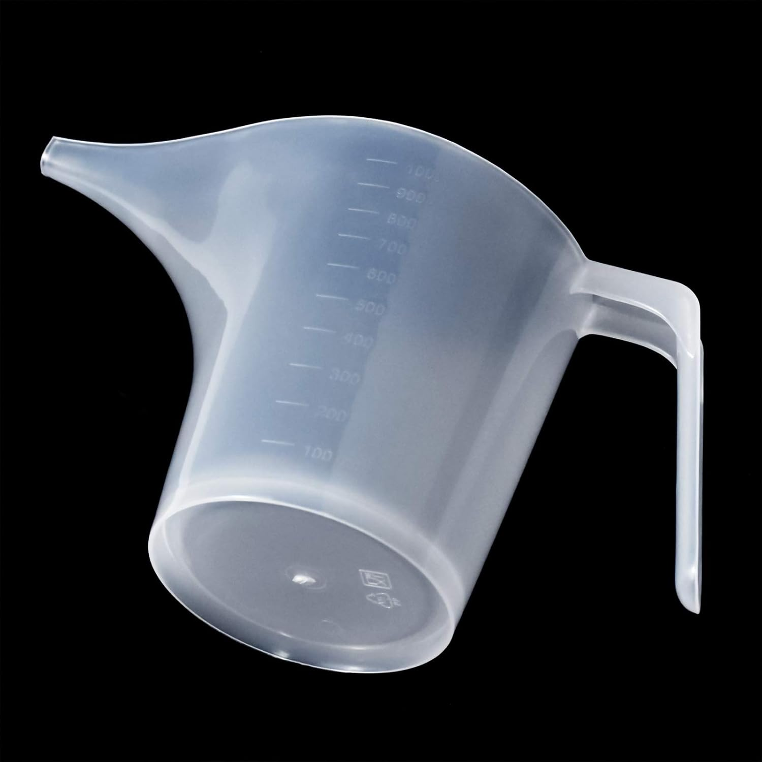 Fangehong 3 Pack Baking Measuring Jug, 1L Plastic Jug, Long Mouth Measuring Cup, Clear Scale Mixing Jug for Kitchen Baking, Cooking,Cake Making, BPA Free image number 2