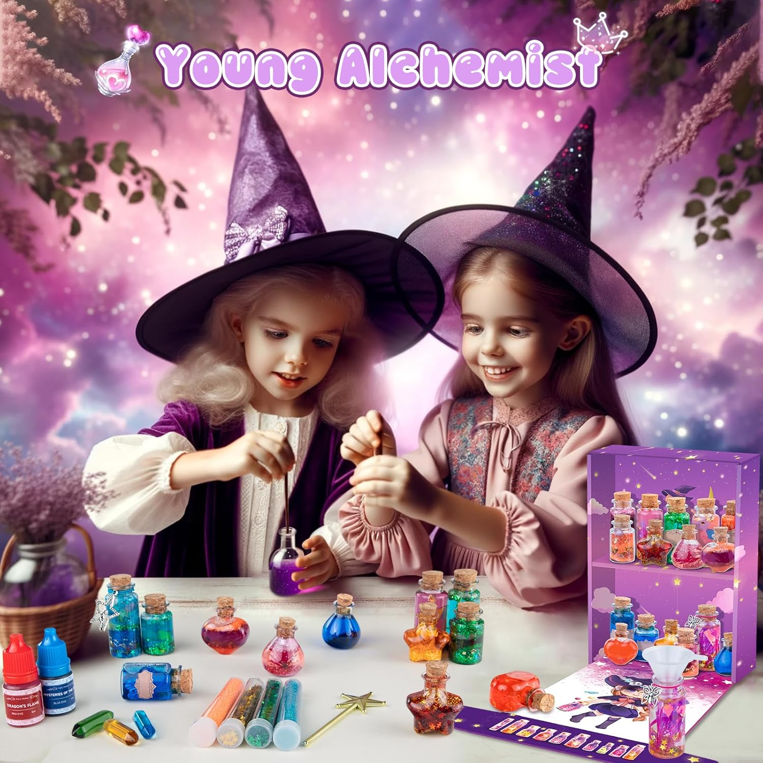 Fairy Magic Potions Kit for Kids, Fairymaker Arts and Crafts Kits for Kids, Creative DIY Fairy Toys & Magic Potions for 6 7 8 9 10 Years Old Girls, Ideal Christmas Birthday Fairy Gifts for Girls