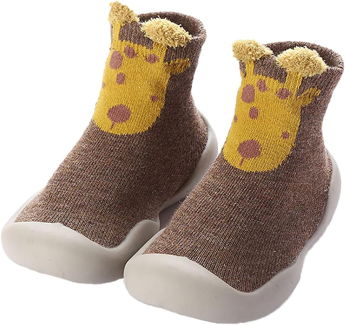 Toddler Baby First Walking Socks Shoes Cute Animal Anti-Slip Breathable Baby Girl Boys Floor Socks Indoor Outdoor