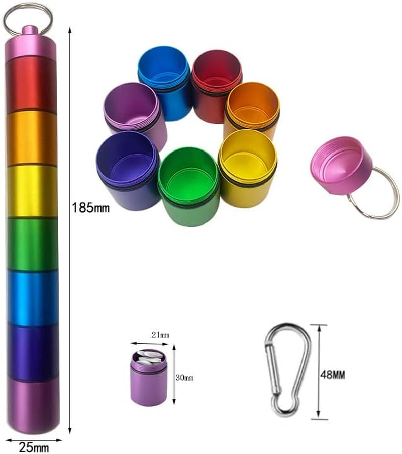 Weekly Medicine Organizer: Durable Aluminium Alloy 7-Day Pill Box for Safe Medication & Vitamin Storage - Compact & Travel-Friendly Design image number 4