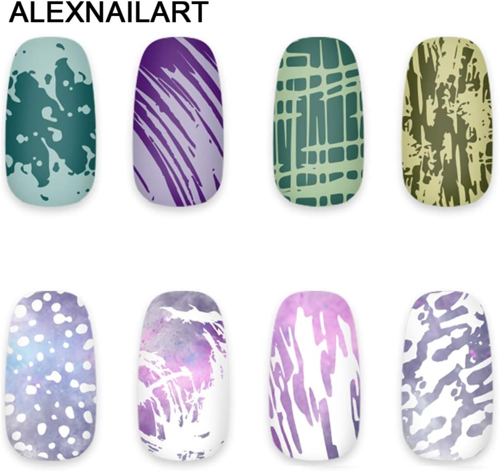 Nail Stamp Plate Chinese Style Theme Image Design Templates Ink Splash Graffiti Pattern Manicure Print DIY Nail Art Tools image number 4