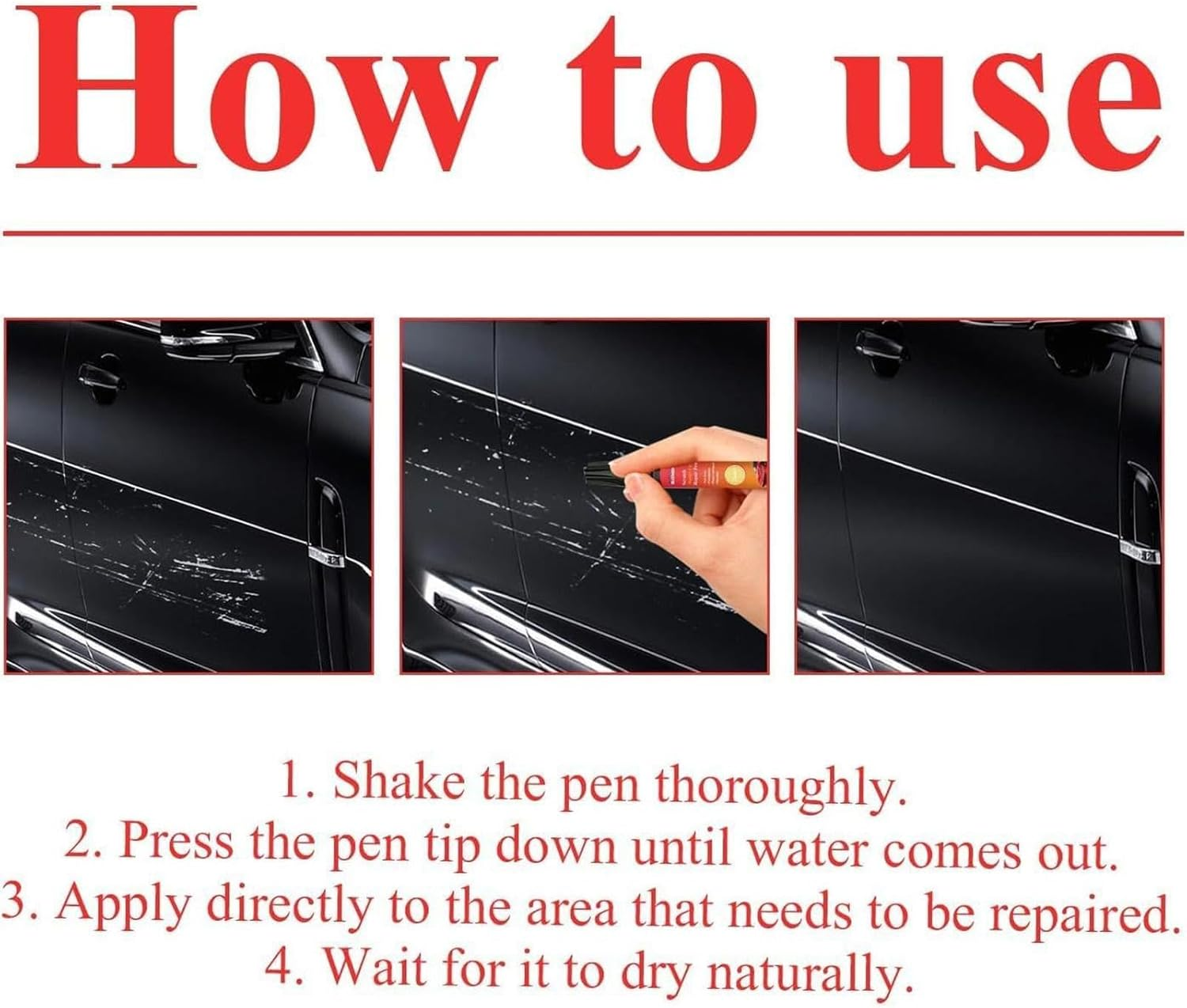 Magic Pen for Car Scratches, Automotive Touchup Paint, Professional Weatherproof Magic Repair Pens for Automotive Scratches image number 6