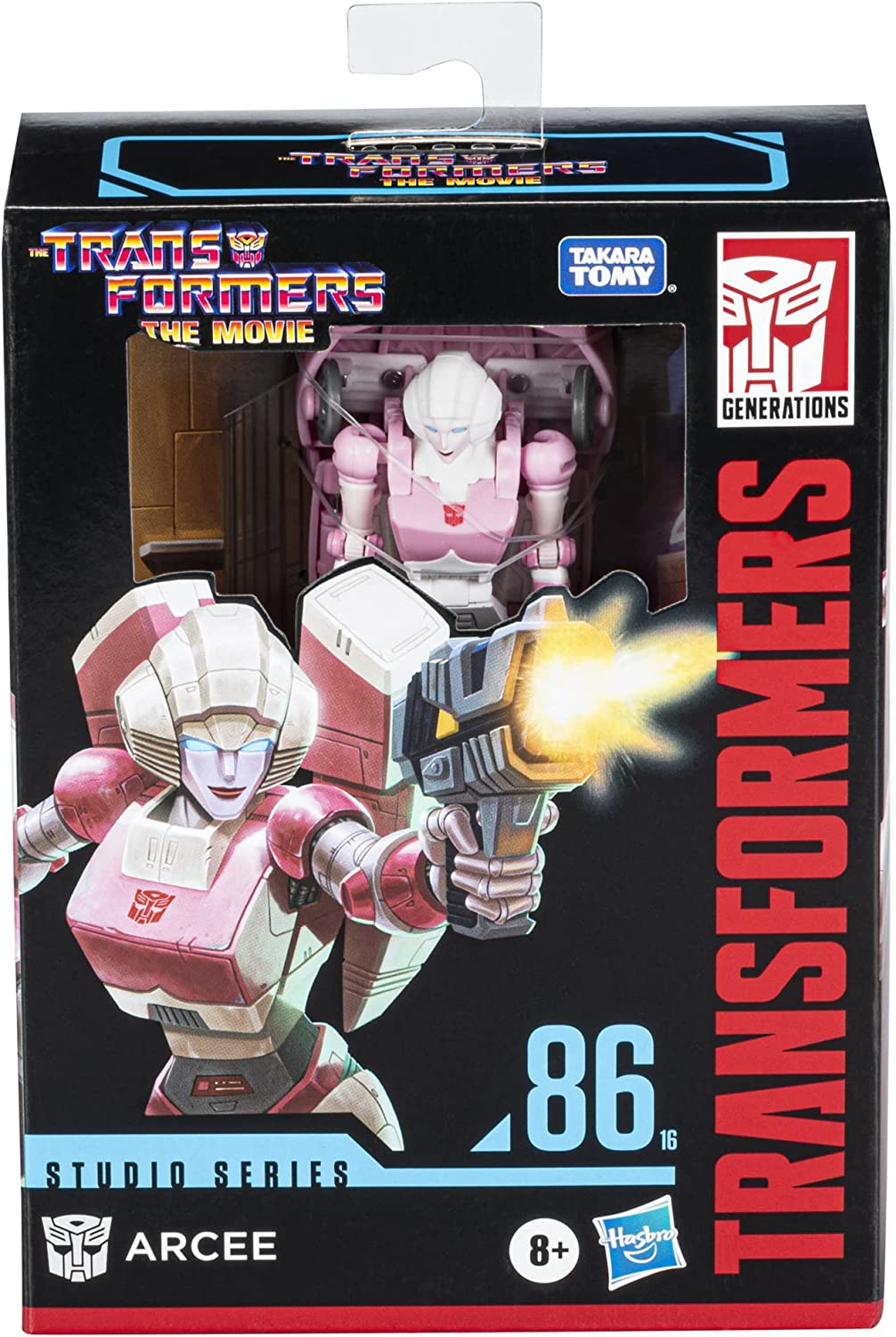 Transformers Toys Studio Series 86-16 Deluxe Class the Transformers: the Movie Arcee Action Figure - Ages 8 and Up, 4.5 Inch image number 1